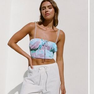 NWT Sabo Crop Top With Sleeves - US 6